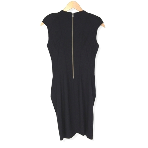 Helmut Lang Alloy Cap Sleeve Wool Dress - Picture 3 of 5